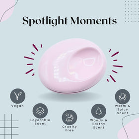 Glossier You Solid Perfume logo detail highlighting refined branding for everyday luxury.