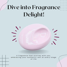 Glossier You Solid Perfume pink enamel compact, stylish travel-friendly packaging.