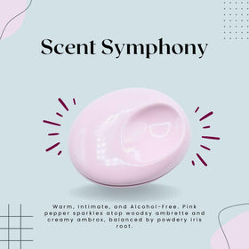 Glossier You Solid Perfume travel compact shown as pocket-friendly fragrance companion.