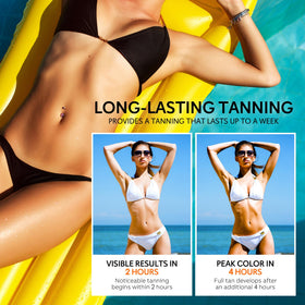Glossiva Self Tanning Drops ingredients include hyaluronic acid and hibiscus for skin-friendly hydration