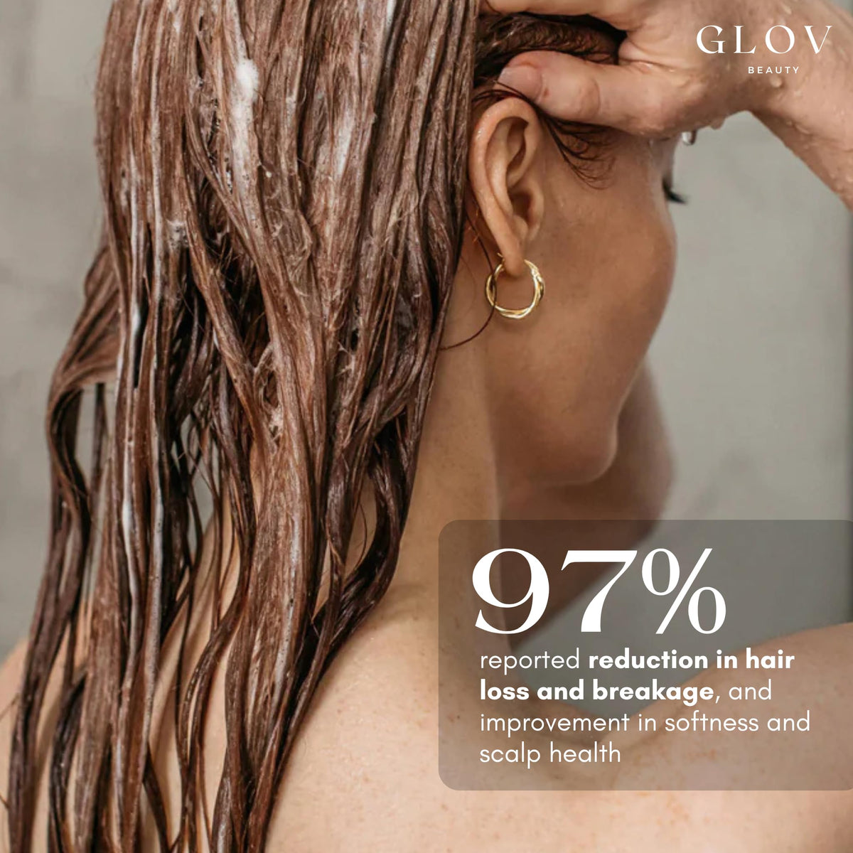 Glov Beauty ingredient collage with apple stem cells for renewal