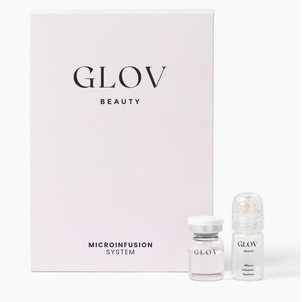 Glov Beauty Micro Infusion System on face and lips for a dewy glow