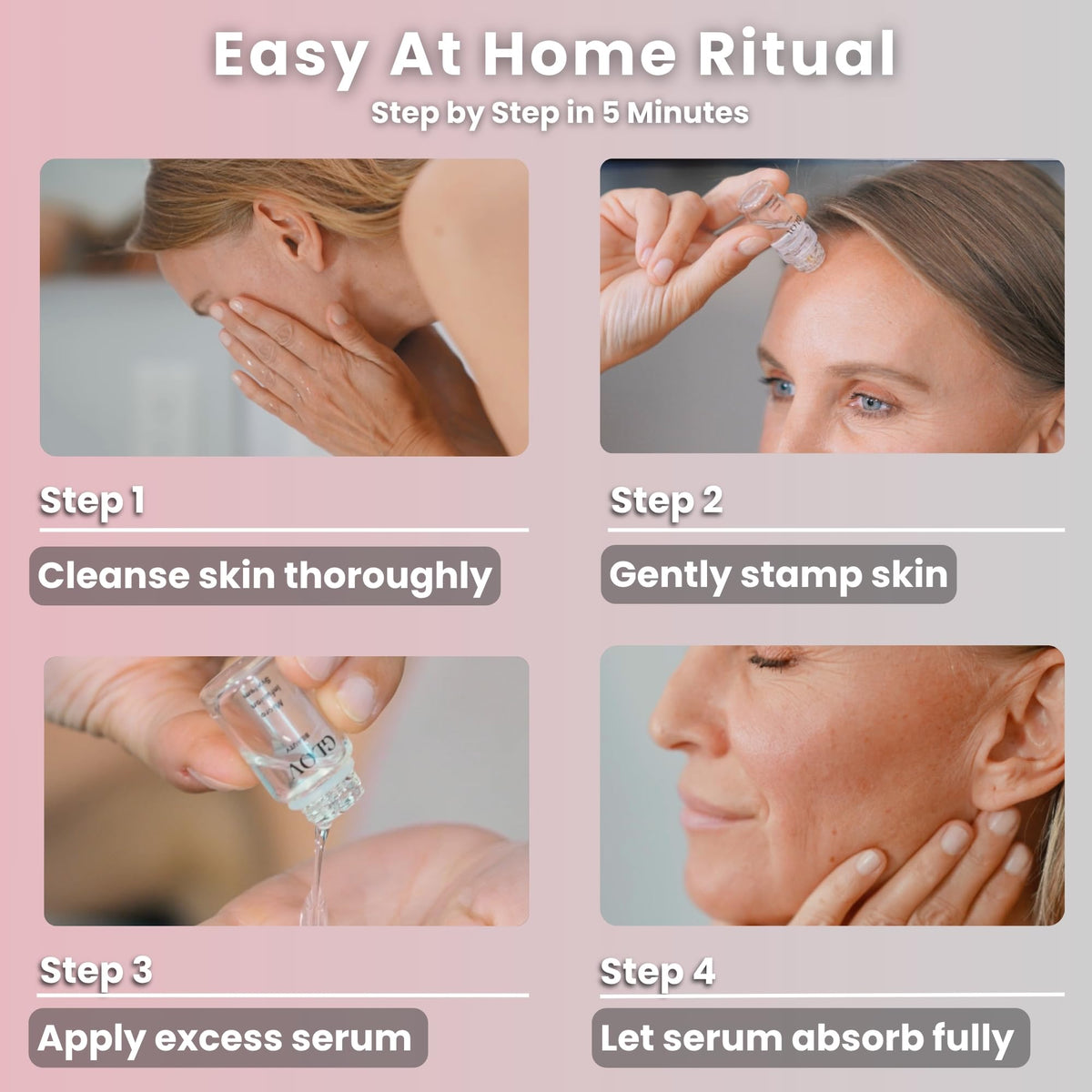 Glov Beauty hyaluronic serum ampoule ready for hydration