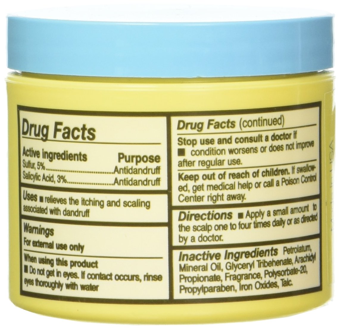 Glover's medicated ointment being applied to the scalp to relieve itching