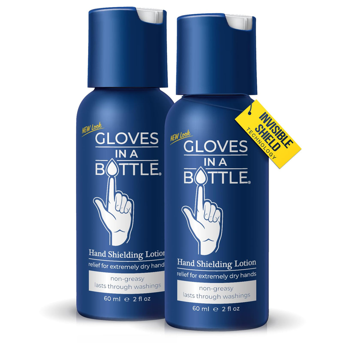 Gloves In A Bottle Shielding Lotion 2oz pack of 2 for on-the-go skin protection.