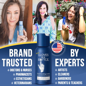 Gloves In A Bottle Shielding Lotion cream texture demonstrates non-greasy, fast-absorbing feel.