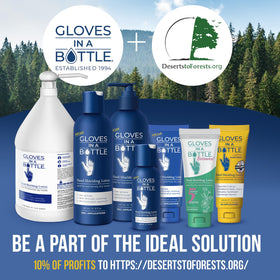 Gloves In A Bottle Shielding Lotion vegan and cruelty-free icon reinforces ethical choice.