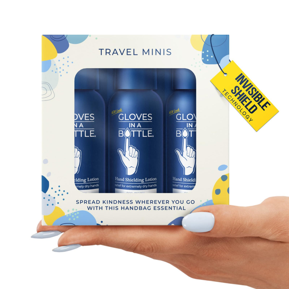 Gloves In A Bottle travel mini bottle for on-the-go hydration.