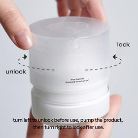 Glow Aloe Barrier vegan-label confirms cruelty-free and plant-based formulation.