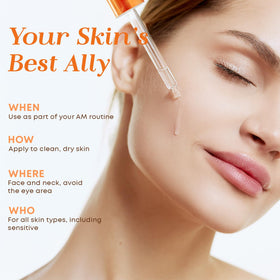 Glow Elixir Vitamin C Serum packaging bottle with premium design