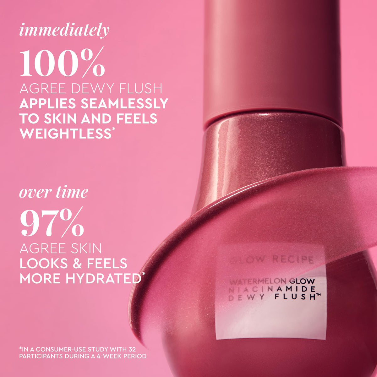 Glow Recipe Berry Flush tint on cheek final glow