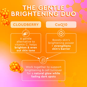 Glow Recipe cloudberry-bright-cream-peptides closeup emphasizes moisture retention