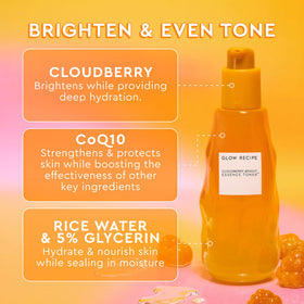 Glow Recipe CoQ10 essence travel bottle showing hydrating formula