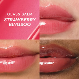 Glow Recipe Glass Balm Lip Treatment demonstrates 12-hour hydration on lips