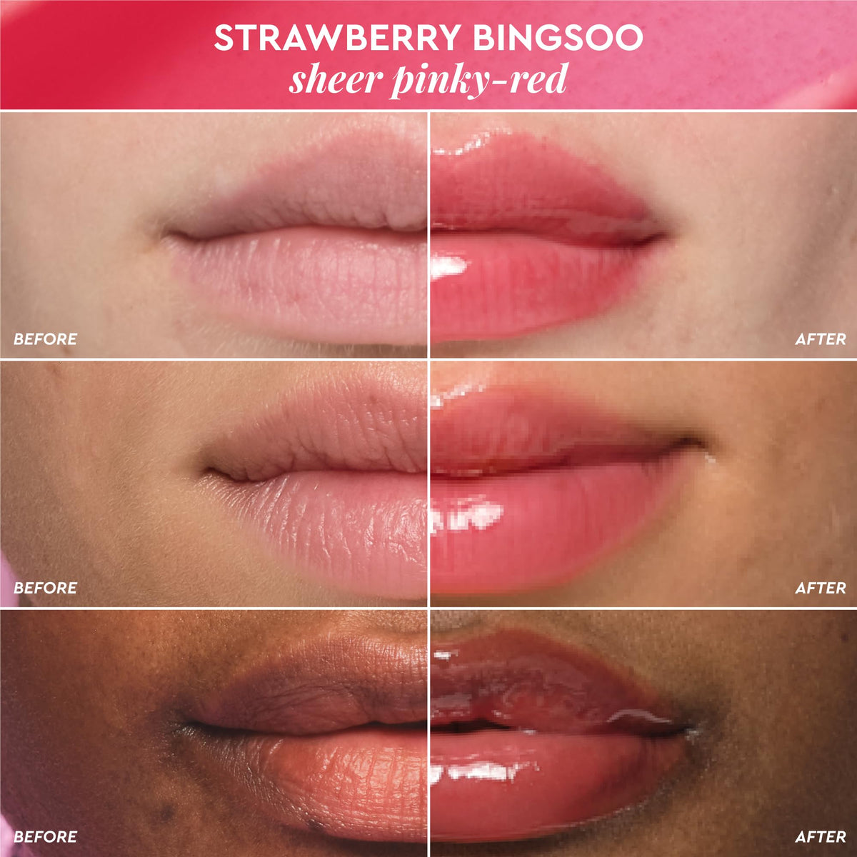 Glow Recipe Glass Balm Lip Treatment delivers a high-shine finish