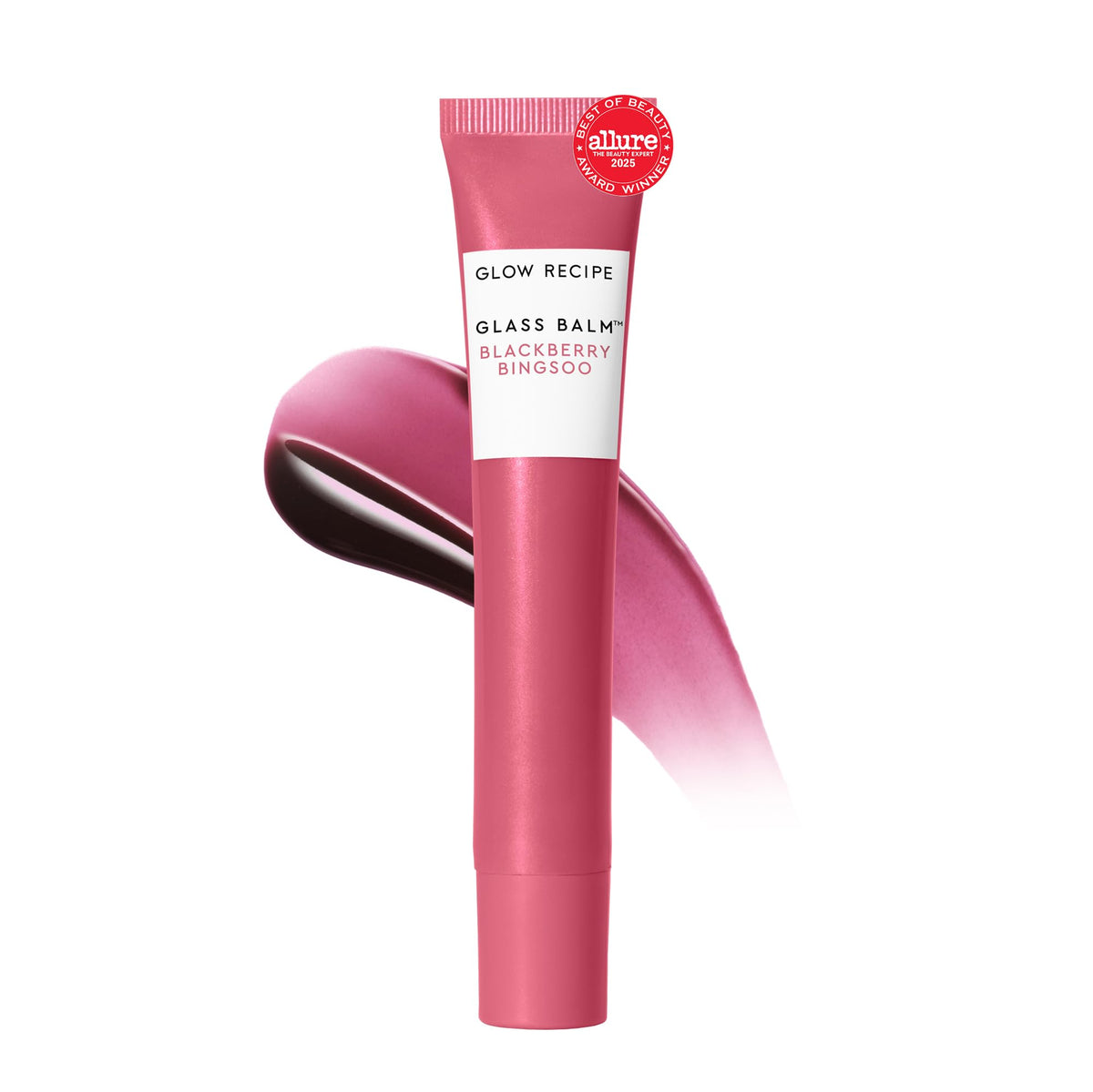 Glow Recipe Glass Balm Lip Treatment bottle delivers lasting hydration with a glassy shine.