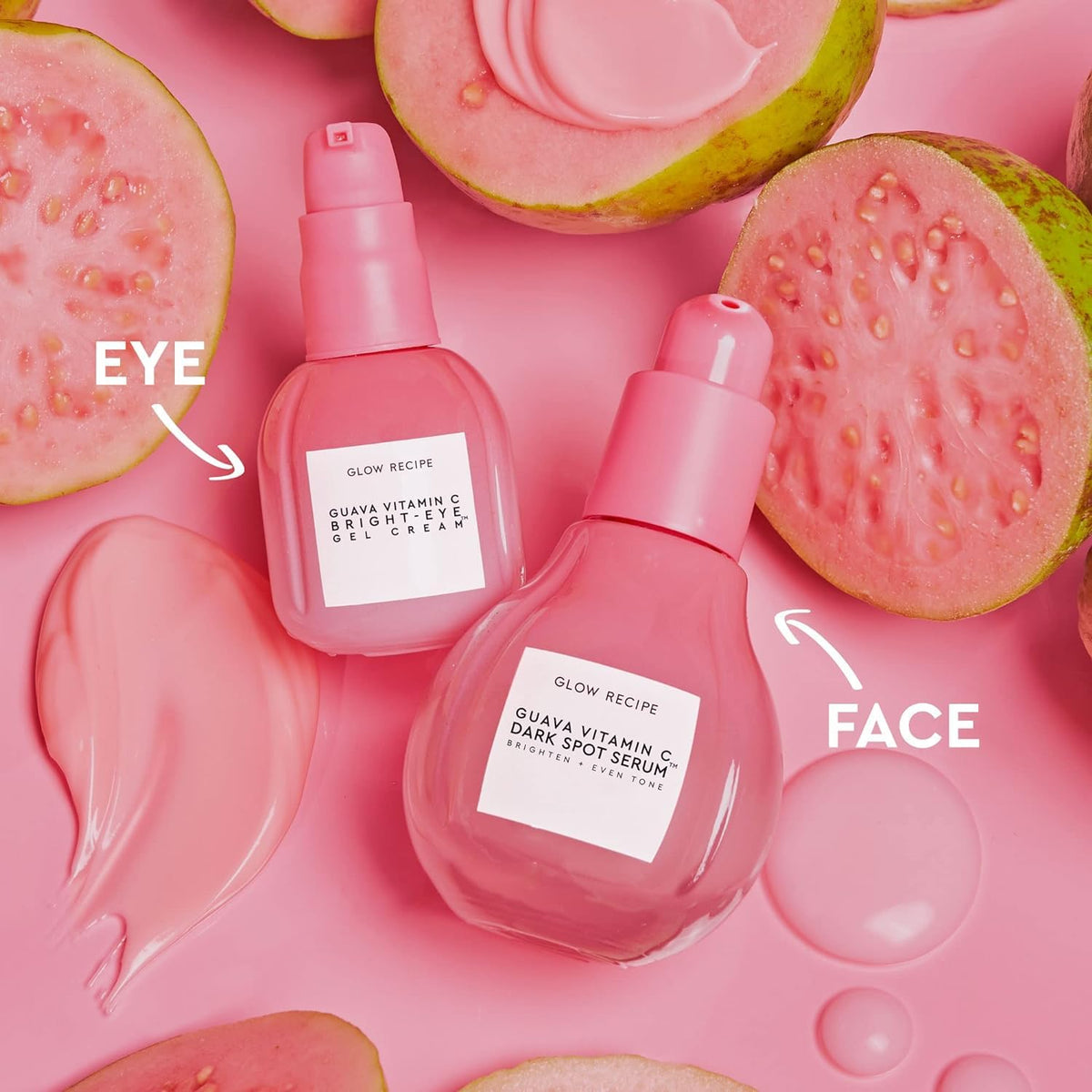 Glow Recipe Guava Vitamin C Serum bottle close-up for radiant, even-toned skin.