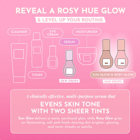 Glow Recipe Hue Drops mixed with foundation for extra luminosity.