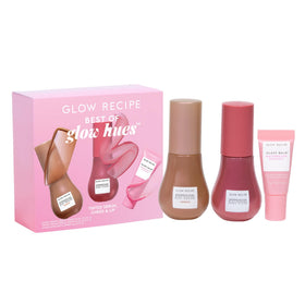 Glow Recipe Hue Drops Sun Glow travel size bottle hydrates skin with a warm glow.