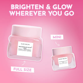 Glow Recipe hyaluronic acid multi-weight hydration for plump, hydrated skin overnight.