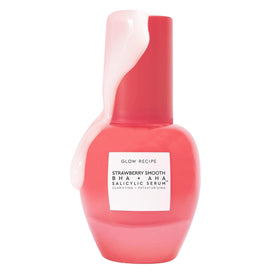 Glow Recipe Strawberry Salicylic Serum bottle emphasizes pore-minimizing clarity