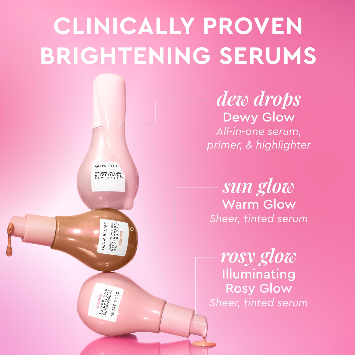 Glow Recipe Travel-size 15 ml ornament ideal for on-the-go routines.