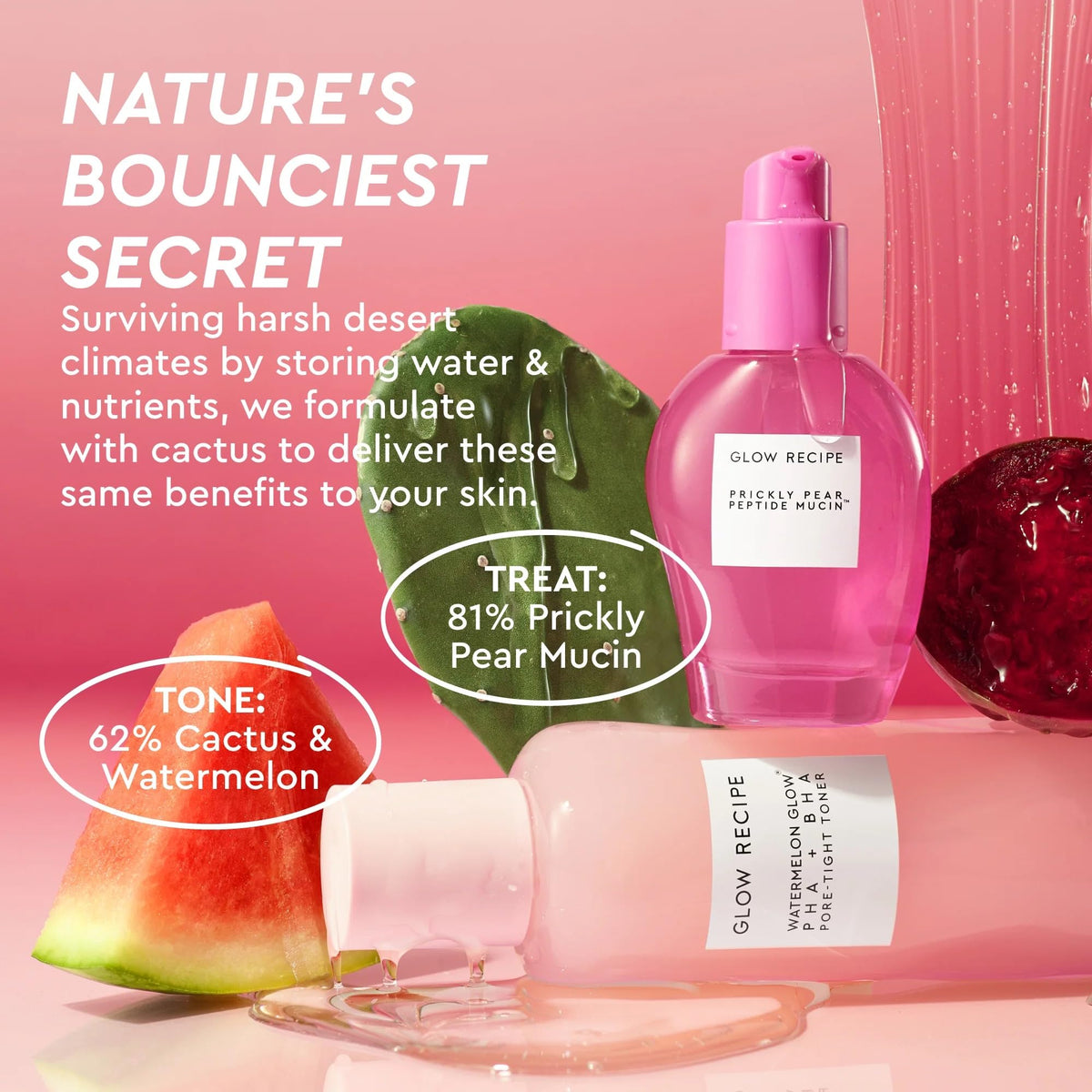 Glow Recipe Watermelon Glow Ultra-Fine Mist 75ml bottle for refreshing hydration.