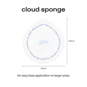 Rubycell material detail highlighting larger, thicker sponge for even coverage