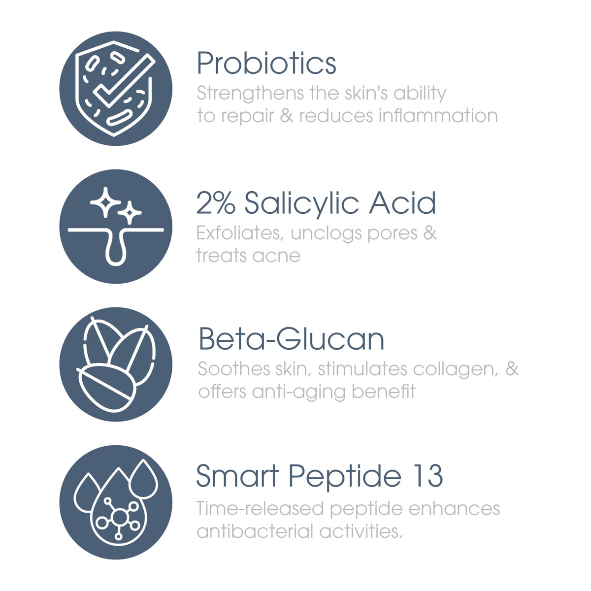 Application on skin with Glowbiotics cleanser demonstrating gentle cleansing without drying.