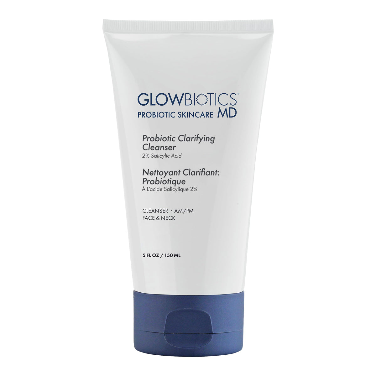 Glowbiotics Probiotic Clarifying Cleanser bottle for daily use balancing oil and cleansing gently.