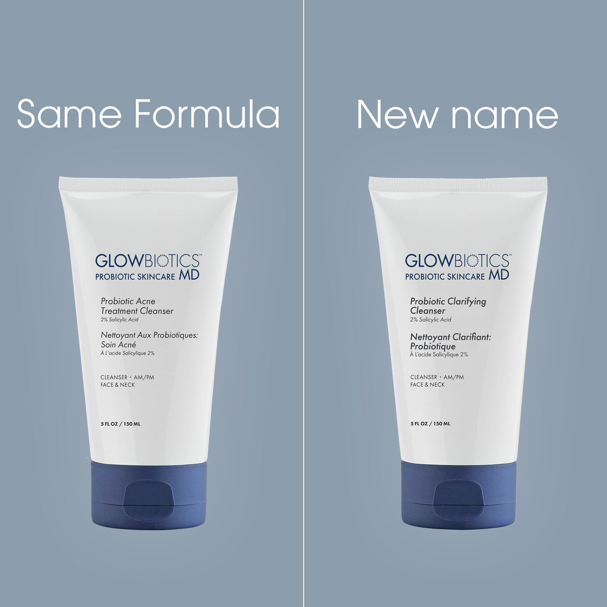 Splash image of Glowbiotics cleanser illustrating a refreshing rinse post-cleanse.