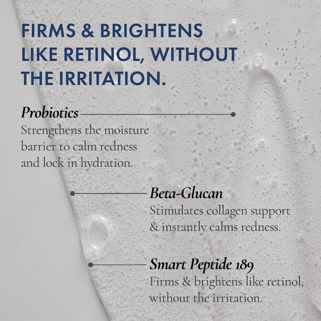 Glowbiotics probiotic revitalizing cleanser aloe vera and beta-glucan soothe and hydrate skin.
