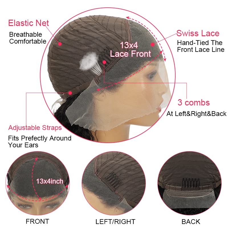 GLOWNINA Glueless cap for comfortable all-day wear and secure fit.