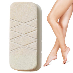 Glowstone Get Even Leg Scrub front view, dual-sided stone for full-body exfoliation