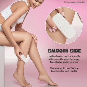 Glowstone Get Even Leg Scrub packaged with silicone travel pouch