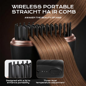 Gloxlite mini hair straightener anti-scald-shell keeps hands safe during styling.