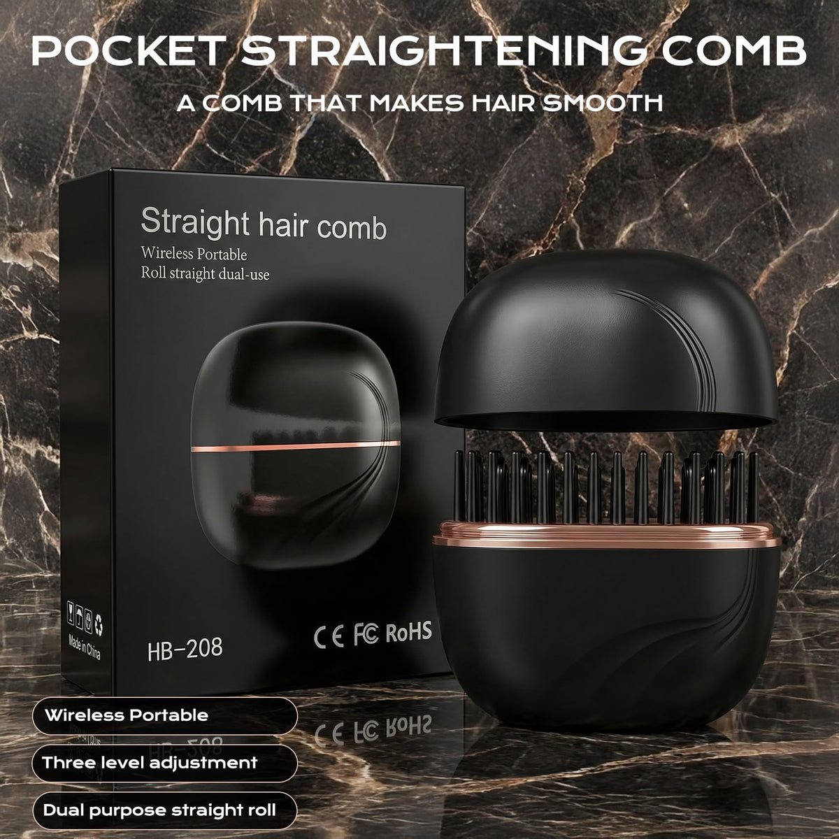 Gloxlite mini hair straightener negative-ion-technology enhances shine and reduces frizz.