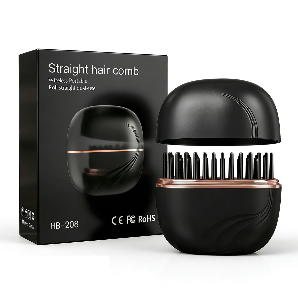 Gloxlite mini hair straightener travel-compact enables on-the-go styling.