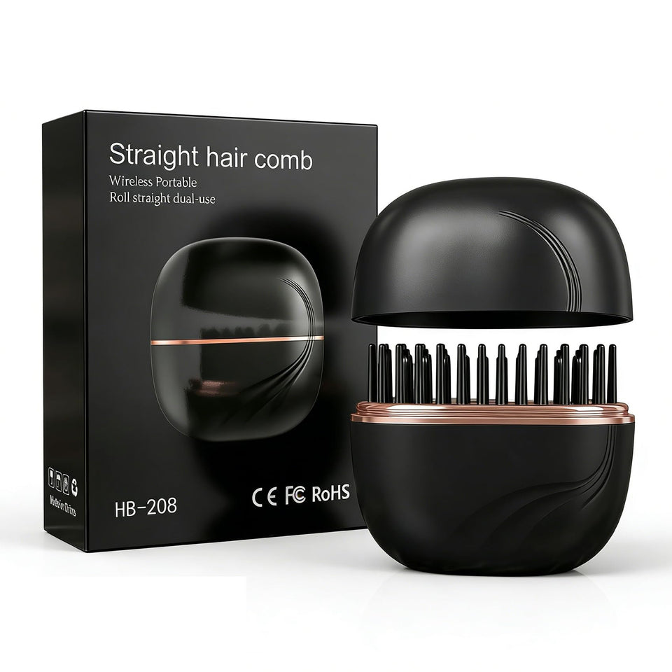 Gloxlite mini hair straightener travel-compact enables on-the-go styling.