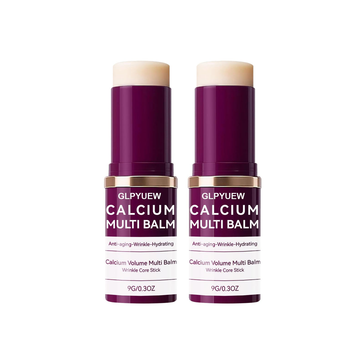 GLPYUEW Cemenrete Calcium Multi Balm packaging close-up for on-the-go hydration.