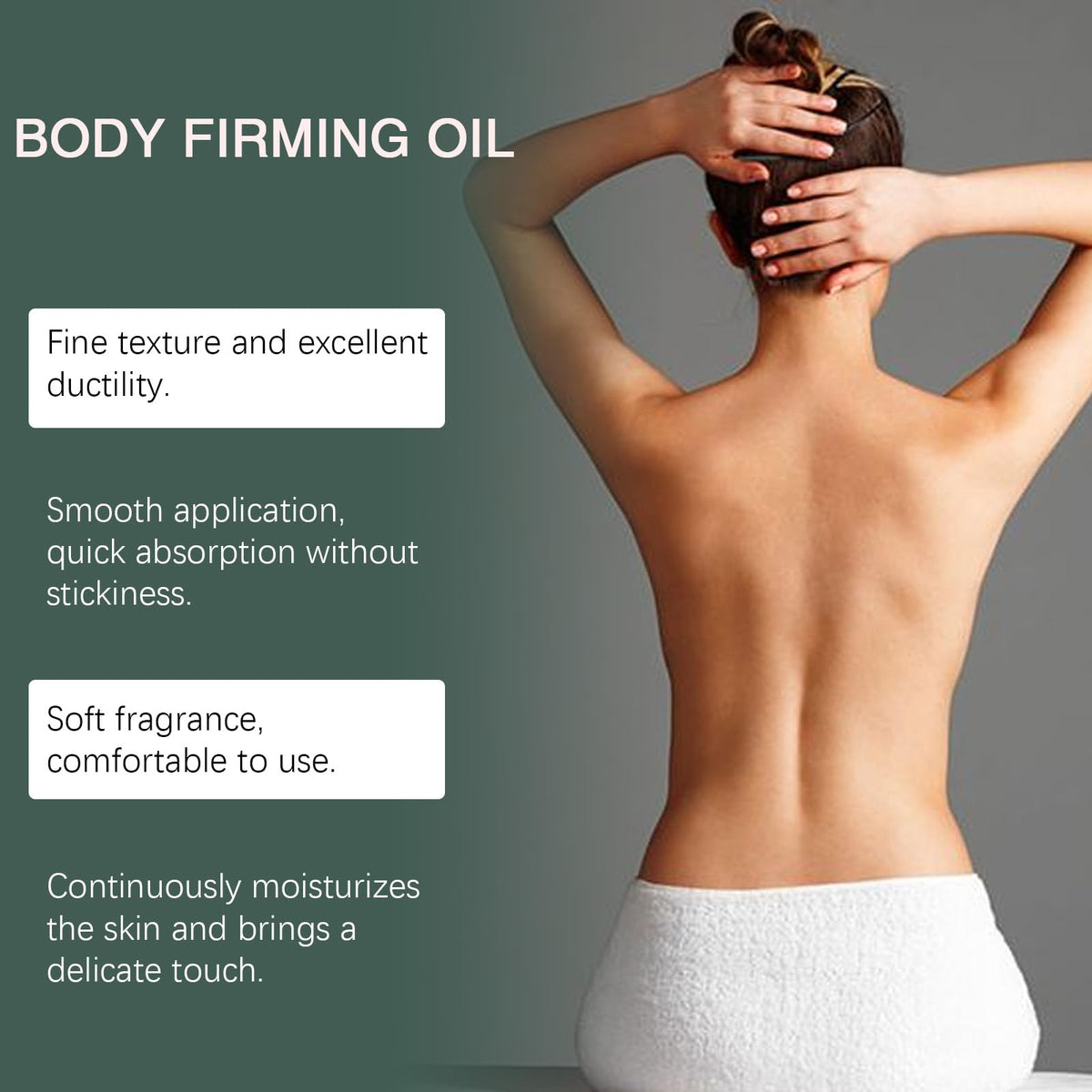Closeup of GLPYUEW pump dispensing collagen oil for precise amount.