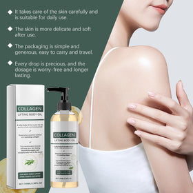 GLPYUEW Lightweight collagen oil absorbs quickly on skin.