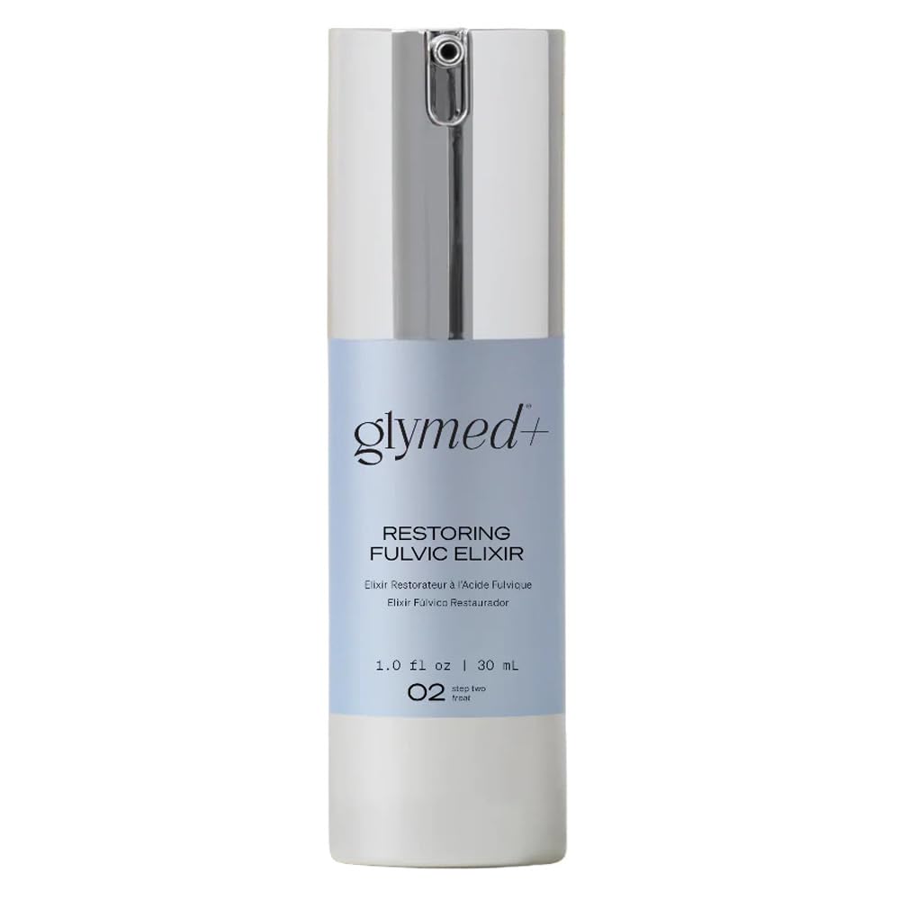 GlyMed Plus Fulvic Elixir bottle for daily skin hydration and renewal.