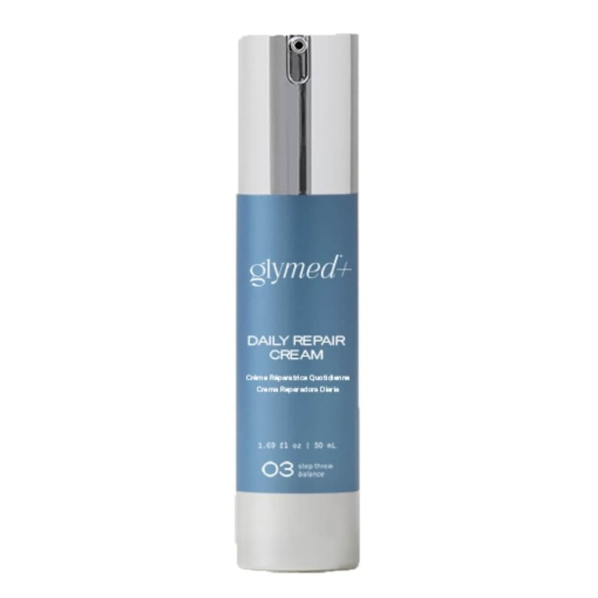 GlyMed Plus Cell Science Daily Repair Mega-Moisture Cream bottle for daily hydration and skin comfort.