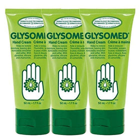 Glysomed Hand Cream Trio Pack close-up of texture for nourishing hydration.
