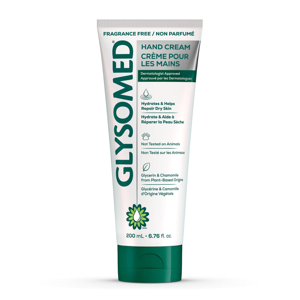Glysomed unscented hand cream packshot showing fragrance-free hydration for everyday use