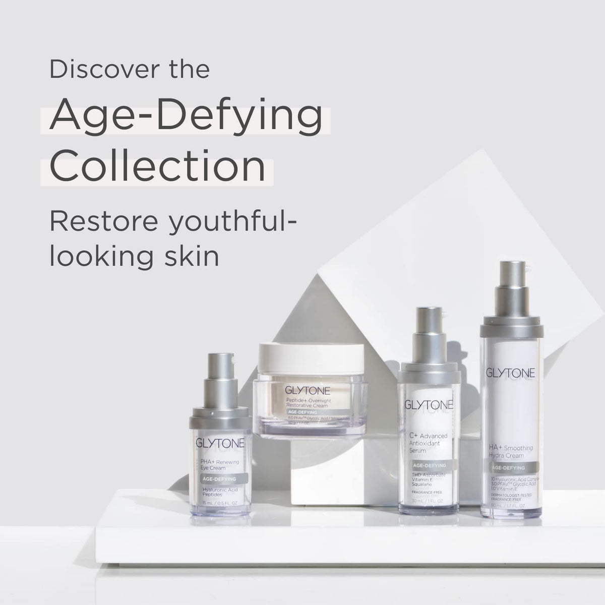 Hyaluronic acid deeply hydrates to plump and soften the under-eye texture.