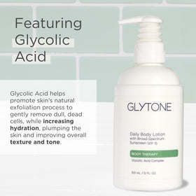Glytone Daily Body Lotion shea butter provides deep hydration