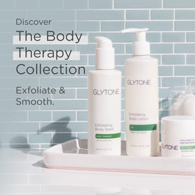Glytone Daily Body Lotion SPF 15 close-up reveals non-greasy finish