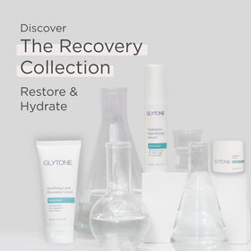 Glytone Hydrating Cream suitable for day and night use, travel-friendly size shown.